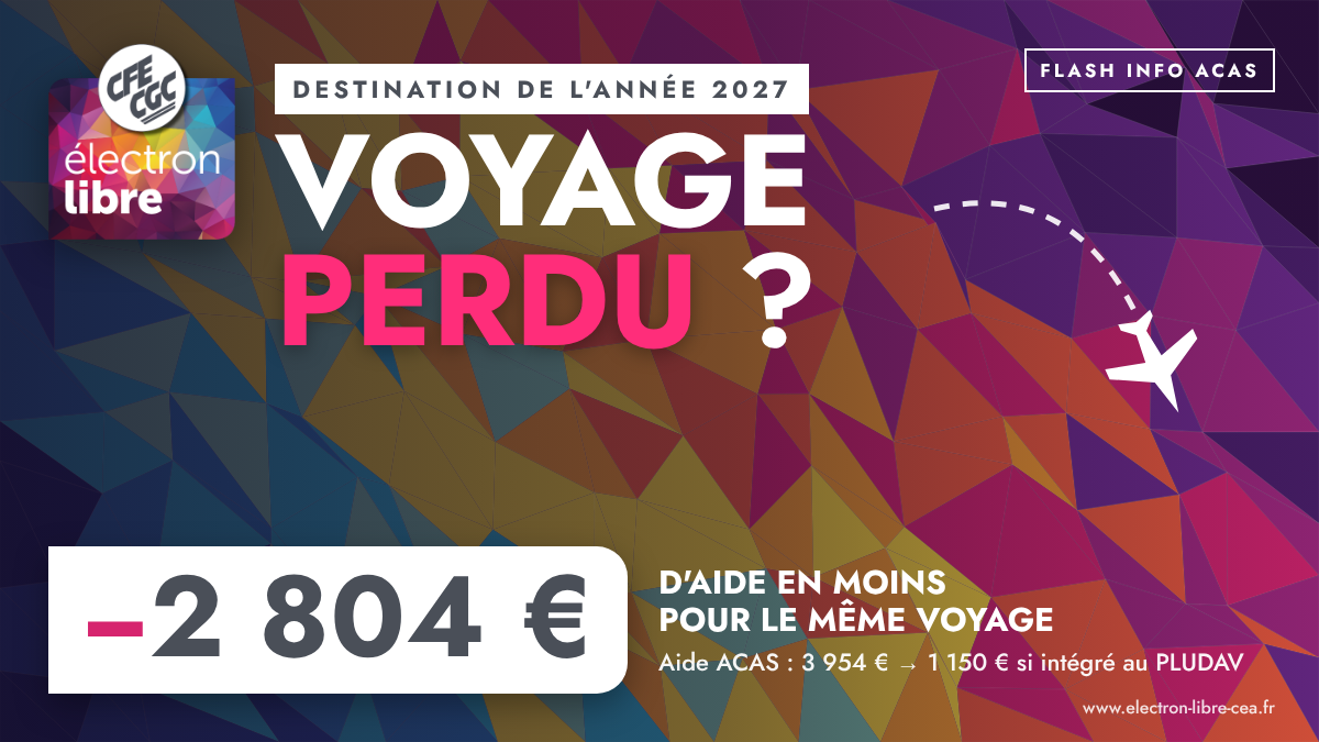 Vous consultez actuellement 📢 FLASH INFO ACAS ! Perte du voyage de l&rsquo;année?
