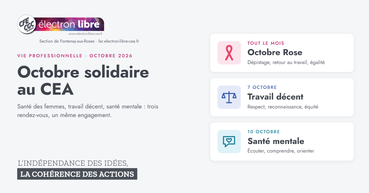 Vous consultez actuellement Octobre solidaire au CEA